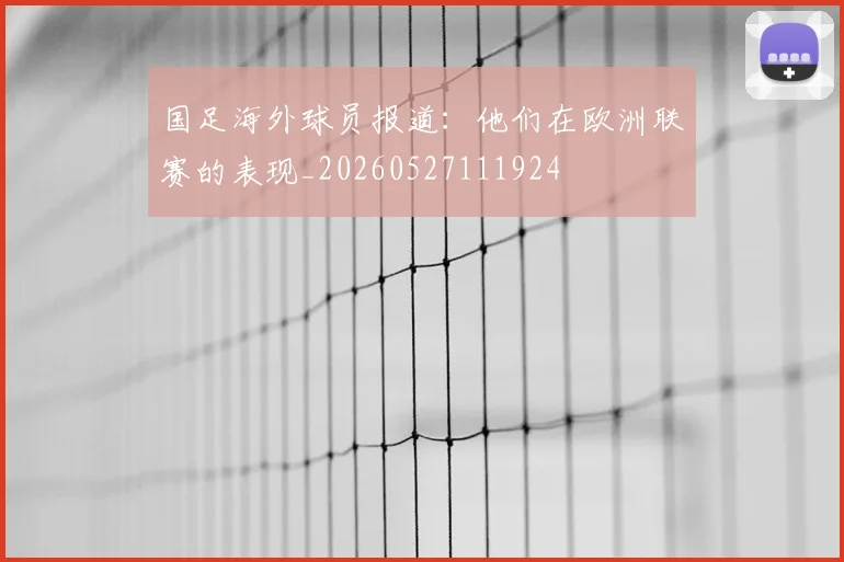 国足海外球员报道：他们在欧洲联赛的表现_20260527111924